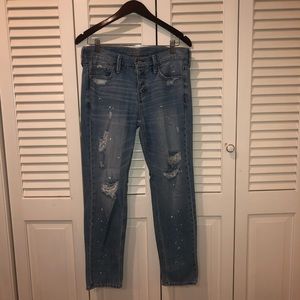 Paint Splatter Boyfriend Jeans